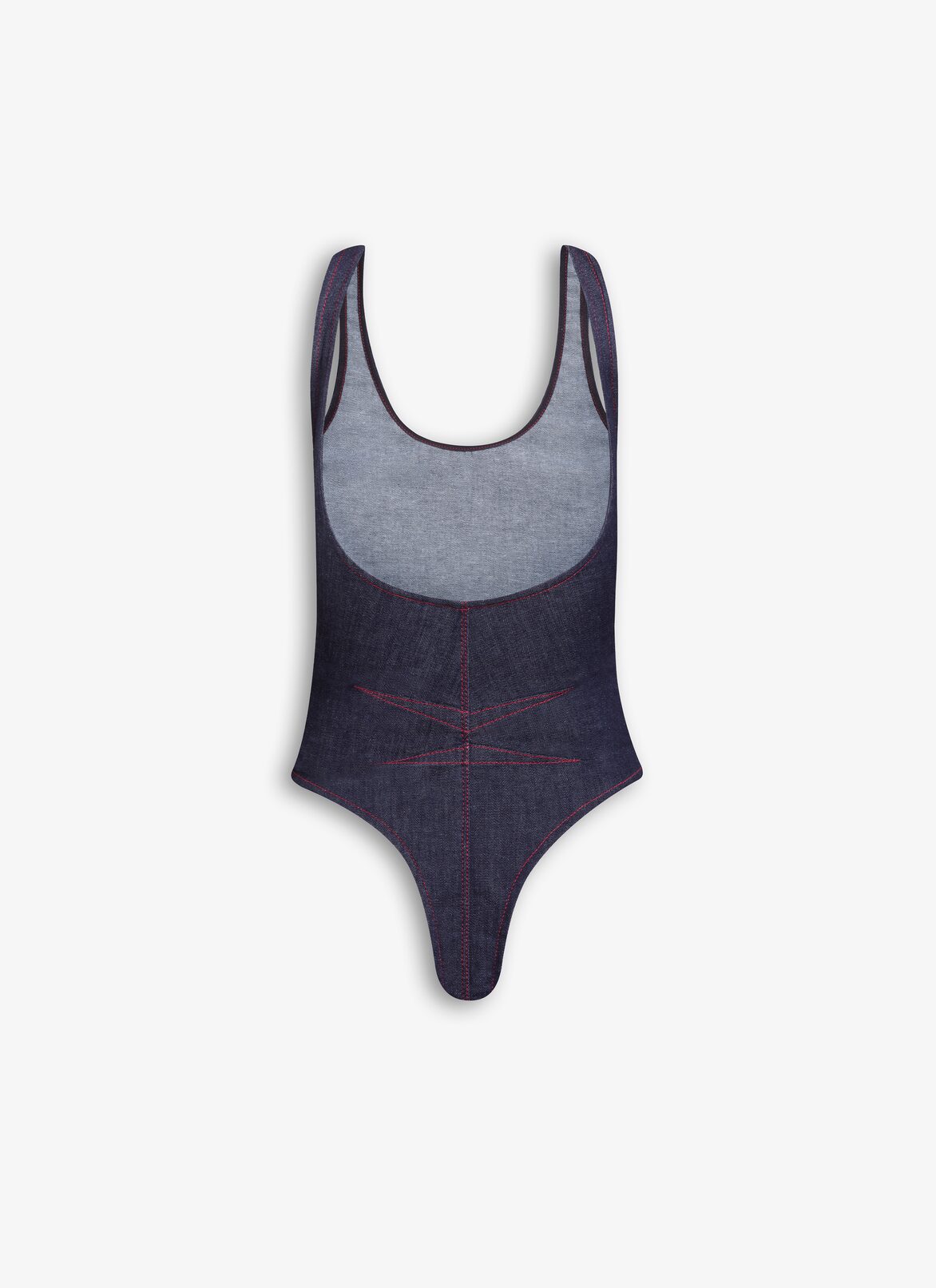 TANK BODY IN STRETCH DENIM ALAÏA DARK BLUE TANK BODY IN STRETCH DENIM